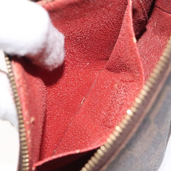 LOUIS VUITTON Damier Ebene Pochette Cosmetic PM Pouch N47516 LV Auth BD2195 - Picture 12 of 16